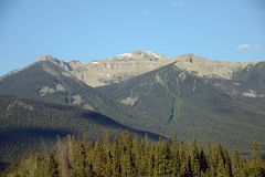 08 Mount Bourgeau From Trans Canada Highway Just After Leaving Banff Towards Lake Louise In Summer